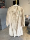 BASKILI KREM TRENCHCOAT 