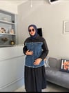 JEAN DETAYLI ELBİSE