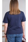 Gabardin Yelekli Lacivert Tshirt