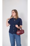 Gabardin Yelekli Lacivert Tshirt