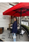 Lacivert Tedy Ayıcıklı Blazer Ceket