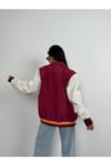 Oversize Bordo Kolej Bomber Mont