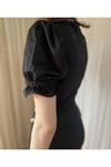 Zincir Detaylı Siyah Crop ve Etek Takım