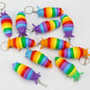Fashion Accessory Key Chain Necklace Tırtıl Anahtarlık Sök Tak