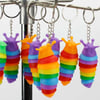 Fashion Accessory Key Chain Necklace Tırtıl Anahtarlık Sök Tak