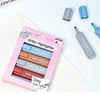 Metallic Glitter Highlighter  Kalem 4 ADET