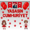 Okul Sınıf Süsleme Seti - Yaşasın Cumhuriyet
