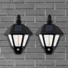 2'li Solar Cob Led Sensörlü Duvar Lambası