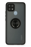 A15 Kılıf Montreal Yüzüklü Silikon Kapak - Siyah
