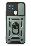 A15 Kılıf Pars Lens Yüzüklü Silikon - Yeşil