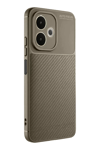 A5 Pro 4G Kılıf Auto Focus Karbon Kapak - Kahverengi