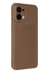 A6 Pro 4G Auto Focus Karbon Kapak - Kahverengi