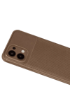 A6 Pro 4G Auto Focus Karbon Kapak - Kahverengi