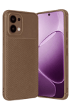 A6 Pro 4G Auto Focus Karbon Kapak - Kahverengi