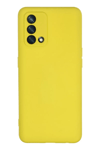 A74 4G Kılıf Nano içi Kadife Silikon - Sarı