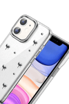 Apple iPhone 11 Fiyonk Desenli Kapak - Desen 1