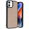 Apple iPhone 11 Kılıf Aras Deri Kapak - Pudra