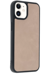 Apple iPhone 11 Kılıf Aras Deri Kapak - Pudra