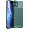 Apple iPhone 11 Kılıf Auto Focus Karbon Kapak - Koyu Yeşil