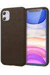 Apple iPhone 11 Kılıf First Silikon - Kahverengi