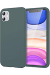Apple iPhone 11 Kılıf First Silikon - Koyu Yeşil