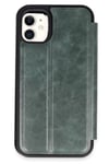 Apple iPhone 11 Kılıf Flip Cover - Koyu Yeşil