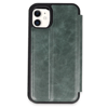 Apple iPhone 11 Kılıf Flip Cover - Koyu Yeşil