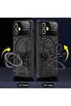 Apple iPhone 11 Kılıf Joy Lens Standlı Kapak - Lacivert
