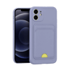 Apple iPhone 11 Kılıf Kelvin Kartvizitli Silikon - Lila