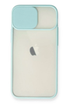 Apple iPhone 11 Kılıf Palm Buzlu Kamera Sürgülü Silikon - Turkuaz