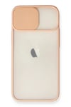 Apple iPhone 11 Kılıf Palm Buzlu Kamera Sürgülü Silikon - Pembe