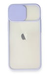 Apple iPhone 11 Kılıf Palm Buzlu Kamera Sürgülü Silikon - Lila