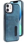 Apple iPhone 11 Kılıf Sara Kartvizitli Deri Kılıf - Lacivert