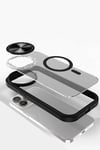 Apple iPhone 11 Kılıf Teleskop Lens Magsafe Silikon Kapak - Siyah