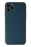 Apple iPhone 11 Pro Kılıf Coco Deri Silikon Kapak - Mavi
