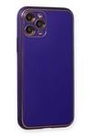 Apple iPhone 11 Pro Kılıf Coco Deri Silikon Kapak - Mor