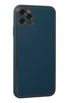 Apple iPhone 11 Pro Kılıf Coco Deri Silikon Kapak - Mavi