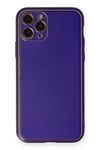 Apple iPhone 11 Pro Kılıf Coco Deri Silikon Kapak - Mor