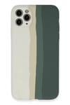Apple iPhone 11 Pro Kılıf Ebruli Lansman Silikon - Beyaz-Gri
