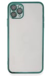 Apple iPhone 11 Pro Kılıf Lensli Silikon - Yeşil