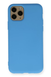 Apple iPhone 11 Pro Kılıf Nano içi Kadife Silikon - Mavi