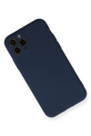Apple iPhone 11 Pro Kılıf Nano içi Kadife Silikon - Lacivert