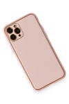 Apple iPhone 11 Pro Max Kılıf Coco Deri Silikon Kapak - Pembe