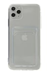Apple iPhone 11 Pro Max Kılıf Kart Şeffaf Silikon - Şeffaf