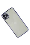 Apple iPhone 11 Pro Max Kılıf Lensli Silikon - Mor