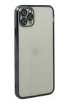 Apple iPhone 11 Pro Max Kılıf Lensli Silikon - Siyah
