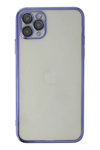 Apple iPhone 11 Pro Max Kılıf Lensli Silikon - Mor
