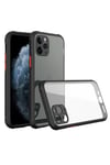 Apple iPhone 11 Pro Max Kılıf Miami Şeffaf Silikon - Siyah