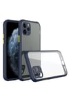 Apple iPhone 11 Pro Max Kılıf Miami Şeffaf Silikon - Lacivert