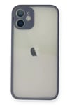 Apple iPhone 11 Pro Max Kılıf Montreal Silikon Kapak - Gri